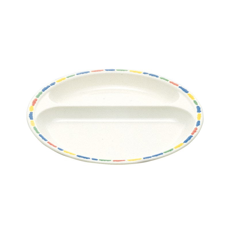二つ仕切皿 クレヨン J21 SK