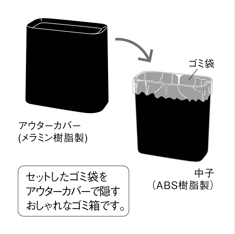 ダストボックス 大 ホワイト M715 W