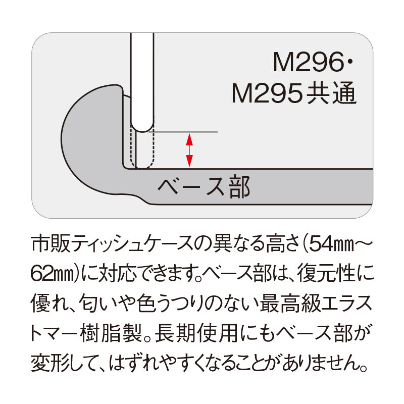 ニューエクセレンス　ハーフティッシュボックス ホワイト M295 IW